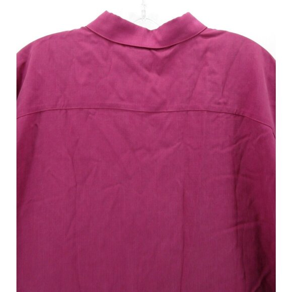 Soft Surroundings Magenta Button Down Shirt - Picture 7 of 11
